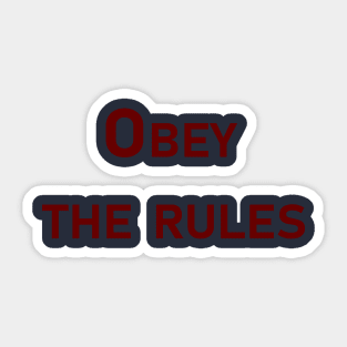 obey Sticker